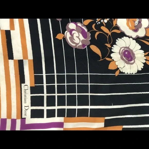 CHRISTIAN DIOR silk scarf - Picture 6 of 11